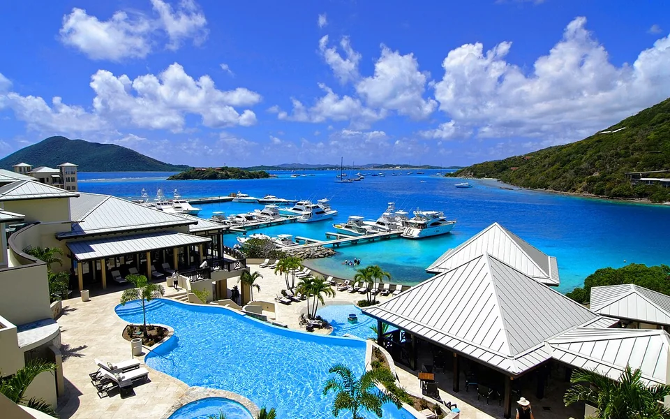 Scrub Island marina, British Virgin Islands